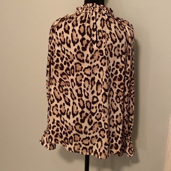 Loft Animal Print Blouse - Picture 5 of 5